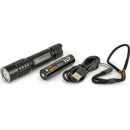 ЯРКИЙ ЛУЧ G15 Tactic Pro 2000 лм Type-C теплый свет IPX8