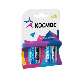 Элемент питания алкалиновый AA/LR6 BP-4 (блист.4шт) КОСМОС KOCLR64BL