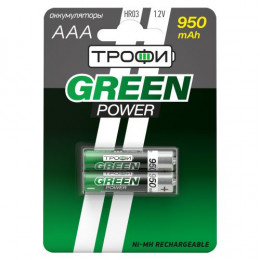 Аккумулятор Ni-MH Трофи AAA/HR03 950 мА·ч 1.2 В C0032097
