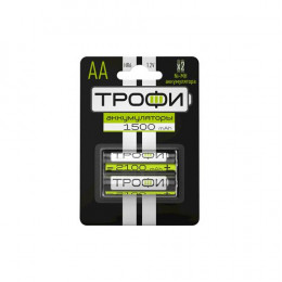 Аккумулятор Ni-MH Трофи AA/HR6 1500 мА·ч 1.2 В HR6-2BL (блистер 2 шт) Б0019500
