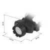 Фонарь ЭРА GB-604 налобный: 130 лм, 3хAAA, IP40, черный корпус