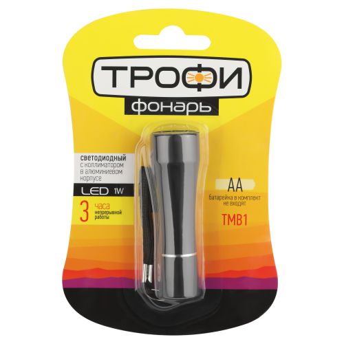 Фонарь Трофи TMB1 1х1Вт LED алюм. 72 лм IP40 Б0023318