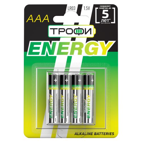 Батарейка алкалиновая TROFI AAA/LR03 Eco 1.5В 1120 мА·ч Б0017044