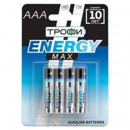 Батарейка алкалиновая Trofi AAA/LR03 Ultra 1.5В 1200 мА·ч Б0015137