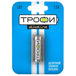 Батарейка алкалиновая Трофи LR1 1.5 В 240 мА·ч Б0029643