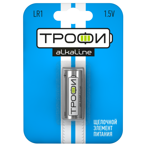 Батарейка алкалиновая Трофи LR1 1.5 В 240 мА·ч Б0029643
