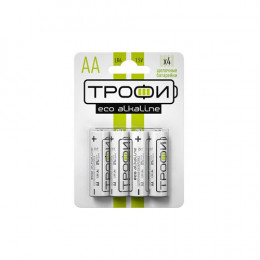 Батарейка алкалиновая TROFI AA/LR6 Eco LR6-4BL Б0017046 1.5В 2750 мА·ч