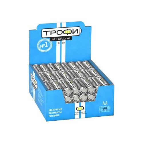 Батарейка алкалиновая Трофи AA/LR6 LR6-4S promo-box 1.5В 2600 мА·ч Б0017350