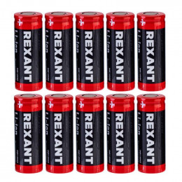 Аккумулятор Li-ion 18500 3.7В 1400мА.ч unprotected Rexant 30-2060