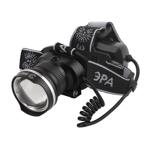 Фонарь налобный ЭРА GA-806 CREE: 400 лм, аккумулятор 2.5 Ач, защита IP40, металл/пластик