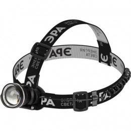 Фонарь налобный ЭРА GA-806 CREE: 400 лм, аккумулятор 2.5 Ач, защита IP40, металл/пластик