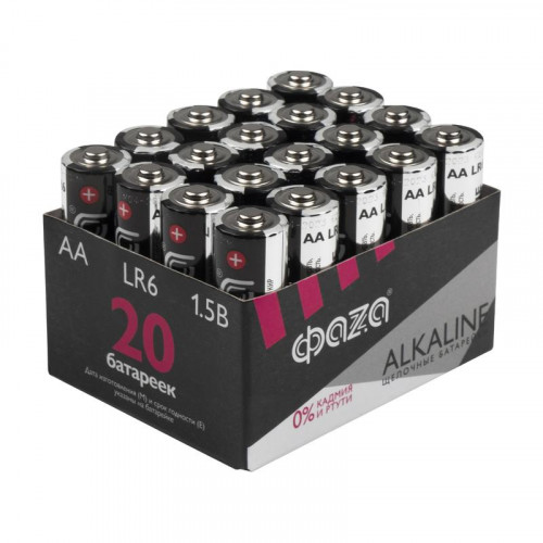 Батарейка алкалиновая ФАZА AA/LR6 Alkaline Pack-20 5028098 1.5В 20шт