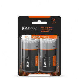 Батарейка алкалиновая JazzWay D/LR20 Ultra Alkaline BL-2 5005136, 1.5В, 2 шт.