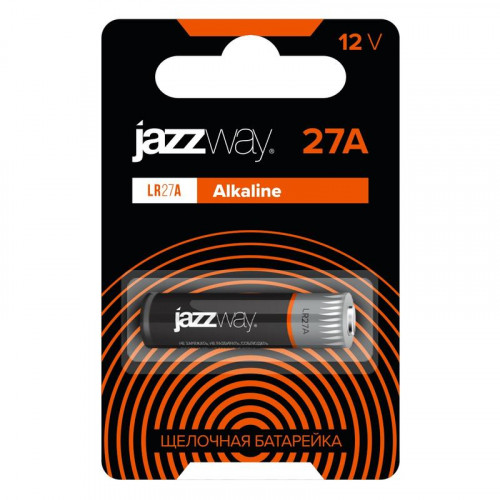 Батарейка алкалиновая JazzWay LR27A 12V Alkaline для пультов сигнализаций 2852670