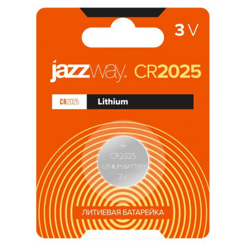 Батарейка литиевая JazzWay CR2025 3В BL-1 2852861 1шт