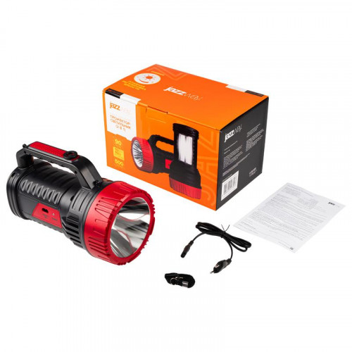 Фонарь-прожектор аккумуляторный JazzWay Accu7-L10W/L10W-bk 2в1 10Вт 332лм IP20 5007413