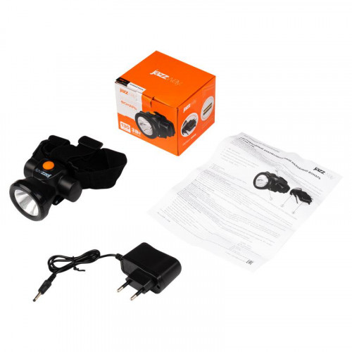 Фонарь налобный JazzWay AccuH8-L3W 5024571 3Вт 2Ач IP20