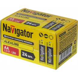 Батарейка алкалиновая Navigator AA/LR6 14060 1.5В 1700 мАч (уп.24шт)