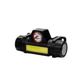 Фонарь налобный Ultraflash E1340 3Вт 2 режима, магнит, черный 14268