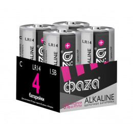 Батарейка алкалиновая ФАZА C/LR14 1.5В Alkaline Pack-4 5033160 (4 шт)