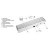 Фонарь-светильник аккумуляторный JazzWay Accu9-L60-wh аварийный 300 лм 6 ч 5024540