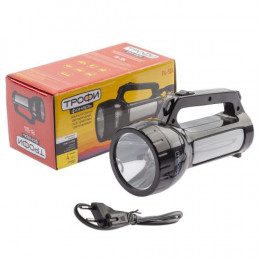 Фонарь-прожектор аккумуляторный Трофи PA-504 SMD LED 1Вт+24 SMD LED 2 режима