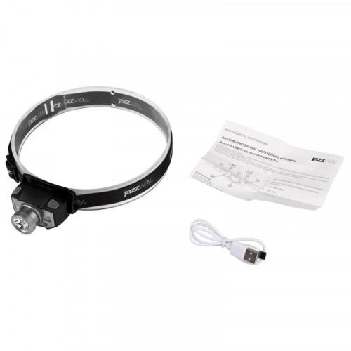 Налобный фонарь JazzWay AccuH1-L5WZ-bk zoom LED 180лм IP54 5036642