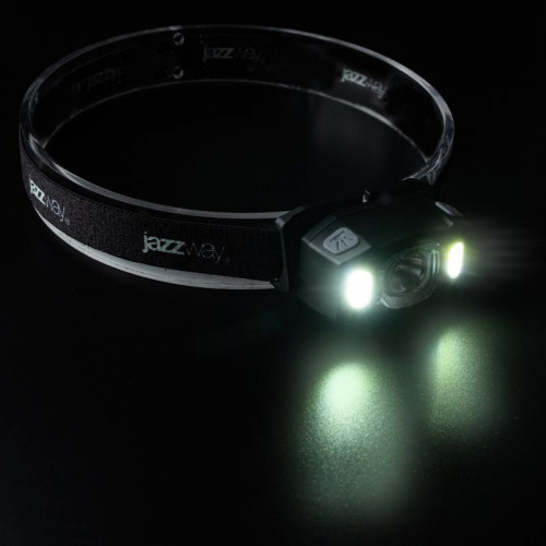 Фонарь налобный JazzWay AccuH3-L5W-bk 180 лм IP54 5036703