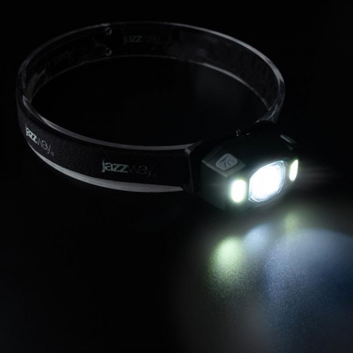 Фонарь налобный JazzWay AccuH3-L5W-bk 180 лм IP54 5036703