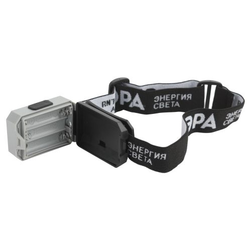 Фонарь налобный ЭРА GB-708 Шторм: LED, IP40, 3хААА, пластиковый корпус