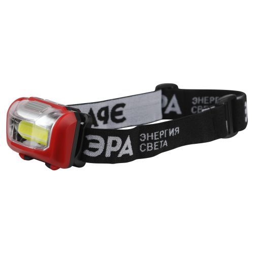Фонарь налобный ЭРА GB-709: LED, 3 батарейки AAA, защита IP40, пластиковый корпус