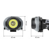 Фонарь налобный светодиодный ЭРА GB-710: LED источник света, 3 батарейки типа AAA, корпус из пластика