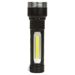 ЭРА UA-501 Фонарь COB+LED: IP44, встроенный аккумулятор, длина 155 мм