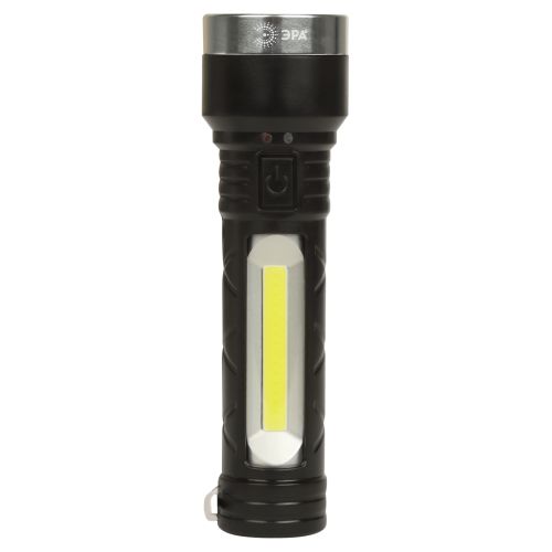ЭРА UA-501 Фонарь COB+LED: IP44, встроенный аккумулятор, длина 155 мм