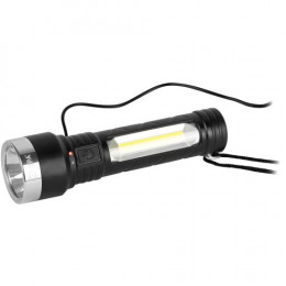 ЭРА UA-501 Фонарь COB+LED: IP44, встроенный аккумулятор, длина 155 мм