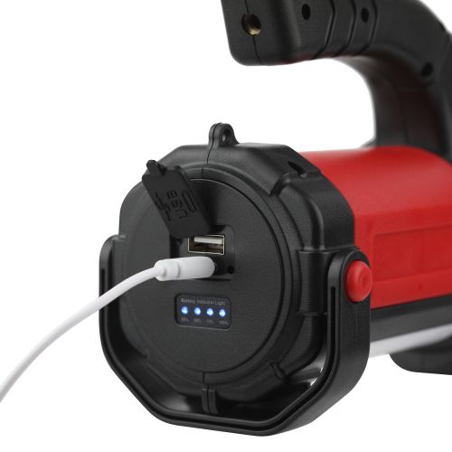ЭРА PA-607 Альфа: светодиодный фонарь, IP40, 5000-6500К, красный корпус