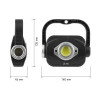 ЭРА PB-701 Фонарь-прожектор: IP40, 5000-6500К, черный корпус