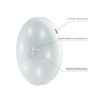 Светильник беспроводной JazzWay TS8-L1W-Accu 6 LED с PIR-датчиком 5037649, 90 мм, IP20