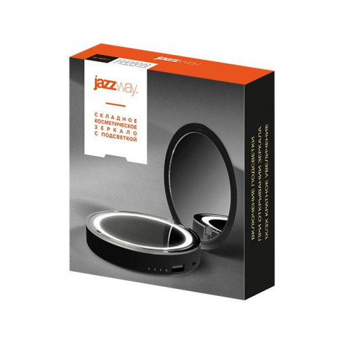 Зеркало косметическое JazzWay ML-D9PB-bk 5038189, 15 лм, IP20