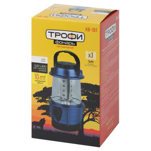 Фонарь кемпинговый Трофи KB-101 180 лм 3хAA IP20 Б0054482