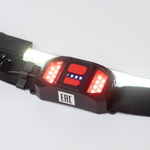 Фонарь налобный ЭРА GA-807 Кибер COB 5Вт, LED, IP40, аккумуляторный, micro USB