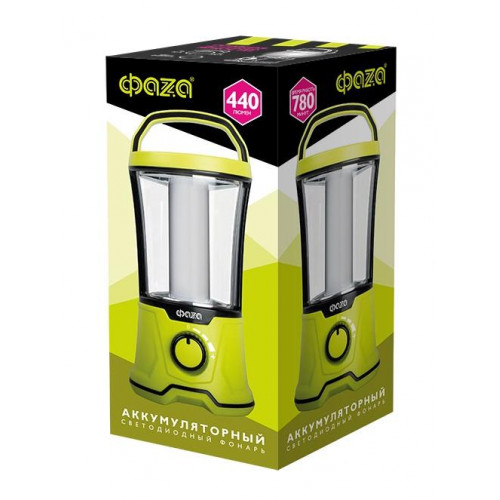 Кемпинговый аккумуляторный фонарь ФАZА AccuF5-L20W-gn 440 лм, 2 А·ч, 13 ч 5015883