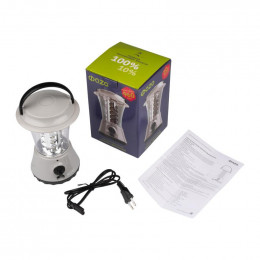 Фонарь аккумуляторный кемпинговый ФАZА AccuF5-L36-gy, 36LED, аккумулятор 4В 1.6А·ч, серый, 5027602