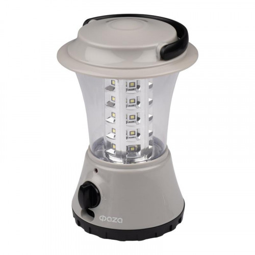 Фонарь аккумуляторный кемпинговый ФАZА AccuF5-L36-gy, 36LED, аккумулятор 4В 1.6А·ч, серый, 5027602