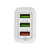 Устройство зарядное сетевое для iPhone/iPad 3 x USB 5В 3А + 1А + 1А бел. Rexant 16-0277