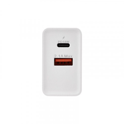 Устройство зарядное сетевое для iPhone/iPad Type-C + USB 3.0 с Quick charge бел. Rexant 16-0278