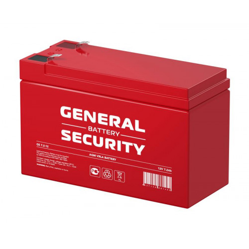 Аккумулятор свинцово-кислотный General Security GS7.2-12 12В 7.2А·ч