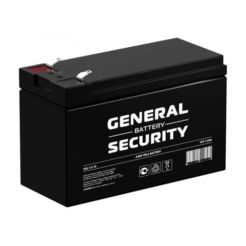 Аккумулятор свинцово-кислотный General Security GSL7.2-12F2 12В 7.2Ач
