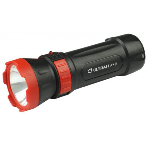 Фонарь аккумуляторный Ultraflash 14931 LED3849 1 LED 2 режима 220В SLA пластик черный