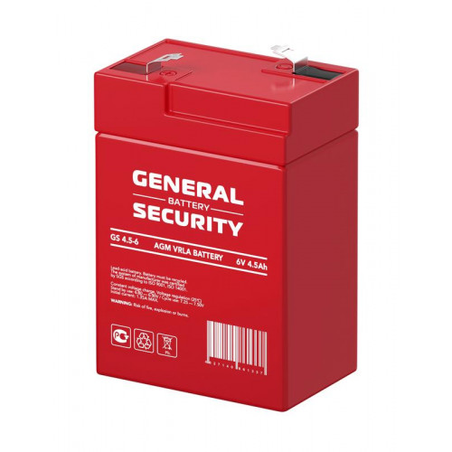 Аккумулятор 6В 4.5А.ч General Security GS4.5-6 тяговая герметичная 4500 мА.ч 6 В